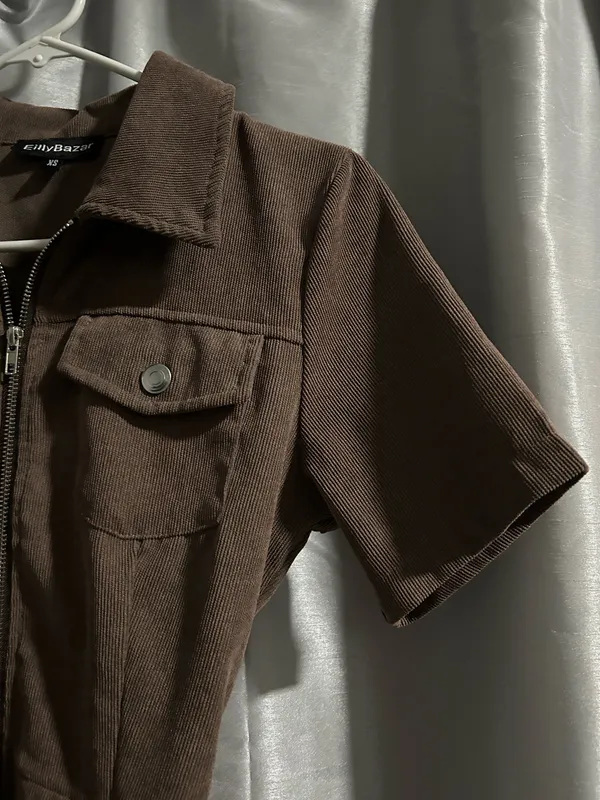 Brown Woman’s Romper Size XS - Image 3