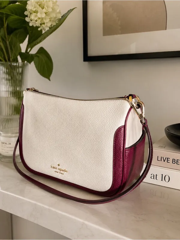 Kate Spade Pebbled Leather Crossbody Bag with Top Handle NWT - Image 3