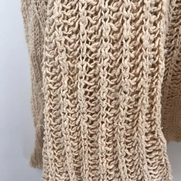 Anthropologie‎ Knitted & Knotted Fringed Circle Cardigan size medium - Image 5
