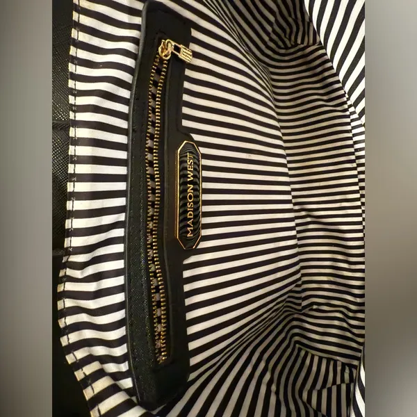 Madison West Elegant Black Tote Bag‎ - Image 8