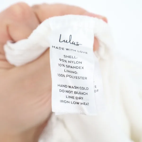 Lulus Sensational Invite Maxi Dress Womens Medium White Textured Knit Sleeveless - Image 3