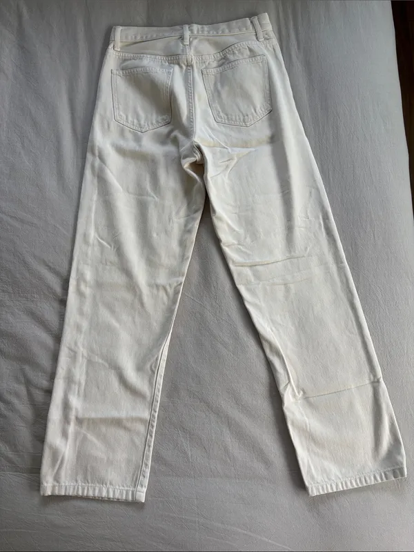 Uniqlo x Comptoir des Cotonniers Ivory Straight Leg Jeans - Image 4