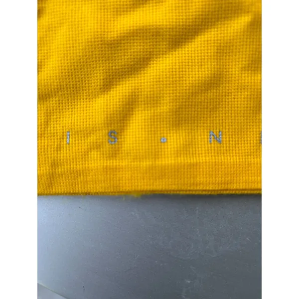 La Bagagerie Paris Yellow‎ Woven Handbag Dust Bag Silver Logo 18.5x14.5 - Image 6
