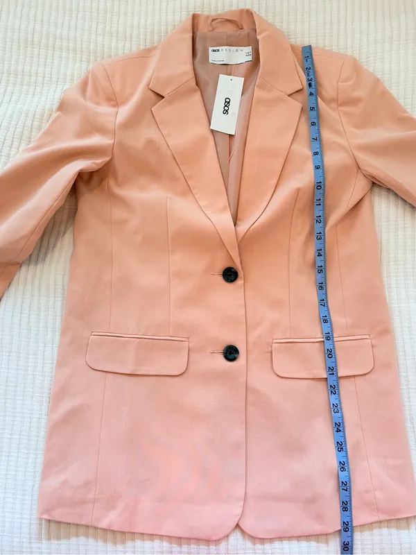 ASOS Blush Pink Tailored Blazer - Image 10
