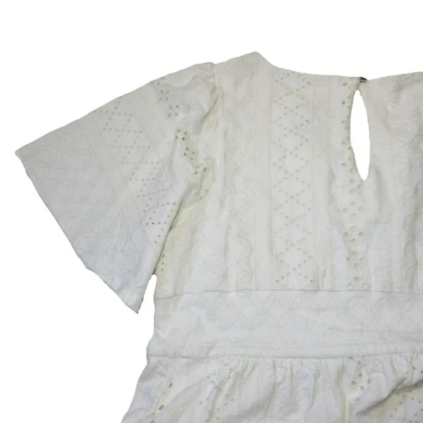 NWT Anthropologie Maeve Rochelle Eyelet Maxi in White Ivory Eyelet Dress M - Image 6