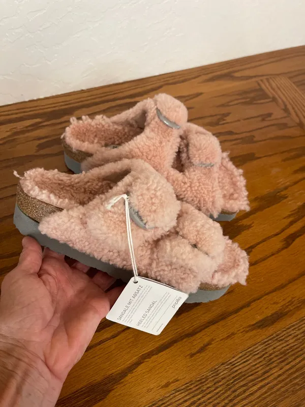 Papillo bi Birkenstocks Sherpa sandal pink size European 38 - Image 2