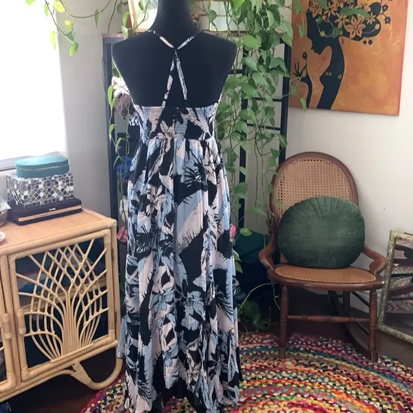 Free People Intimately Heat Wave Tropical Combo Floral Boho Hippie Dress - Image 3