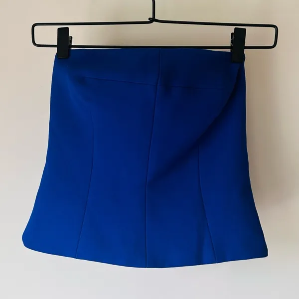 ZARA Blue Bustier Top - Size XS - New without tags - Image 2