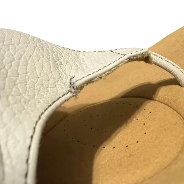 🤍 Clarks Women’s Laurieann Rae Leather Thong Sandals‎ White Sz 11 🤍 - Image 4