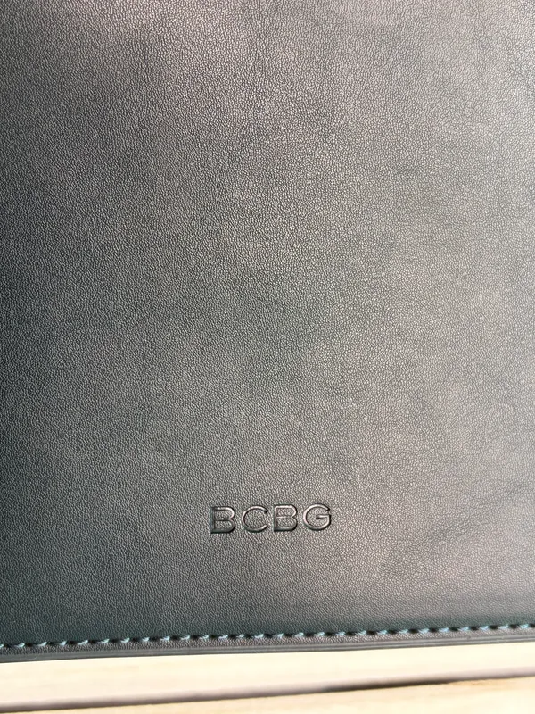BCBGMAXAZRIA Slate Blue clutch purse - Image 3