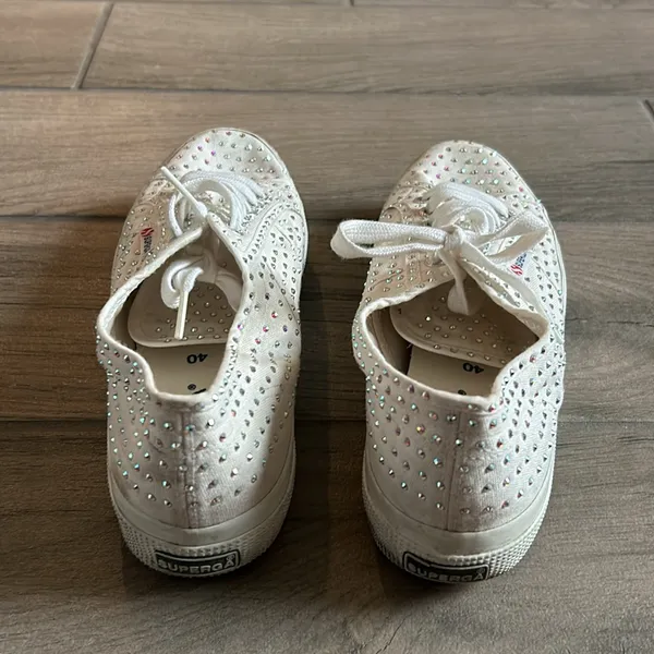 Superga rhinestone tennis shoe - Image 3