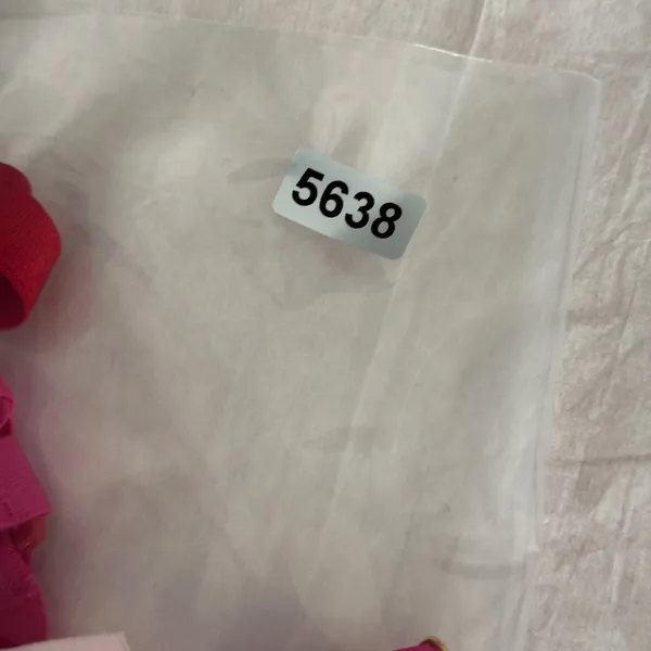 Victoria's Secret‎ Very Sexy Low Cut Demi Bra Red Pink Heart Strappy Satin Large - Image 11