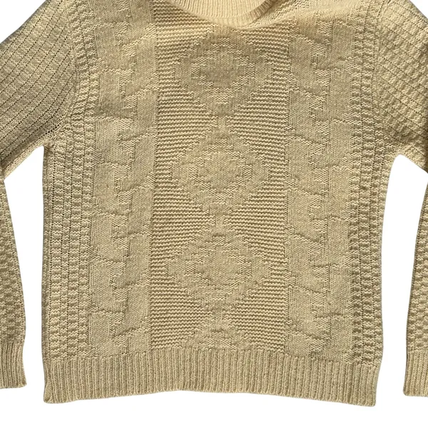 Vintage Walker Wool Blend Knit Turtleneck Sweater M Repair Project DIY - Image 8