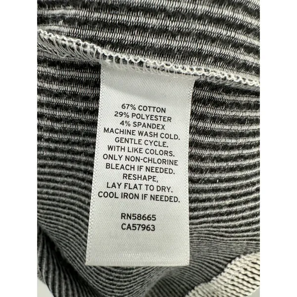 BP Shirt Women XXS NWT Black White Stripe Crew T-Shirt Tee‎ Minimal Oversized - Image 5