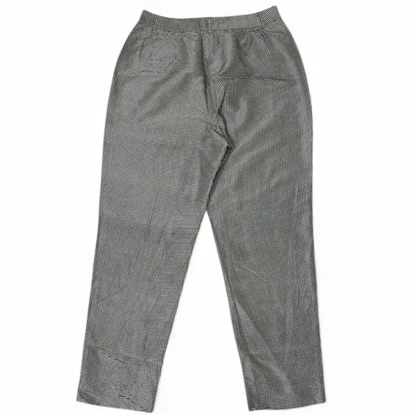 Anne Klein Women’s Gingham Ankle Pants Size 6 High Waist 100% Silk - Image 2