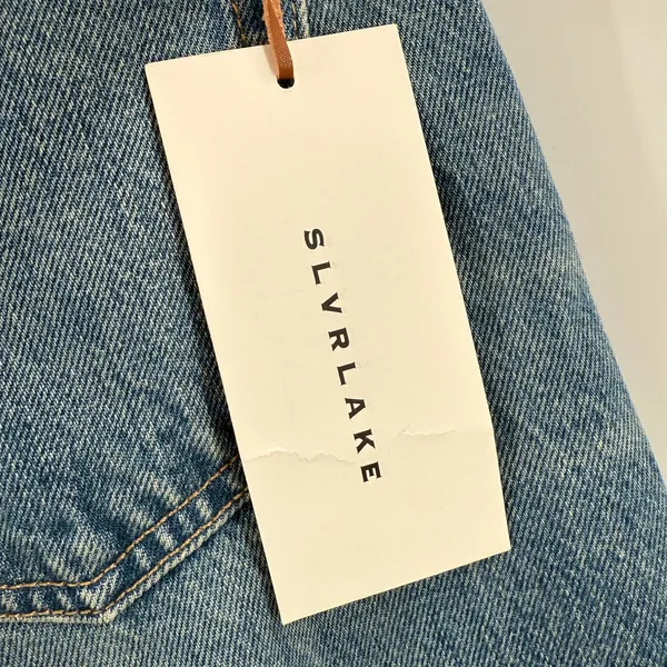 Slvrlake London Jeans SZ 27 NWT Shakedown Straight Leg Distress Denim High Waist - Image 8