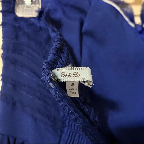 Do & Be Royal Blue Strapless Full Dress - Image 7