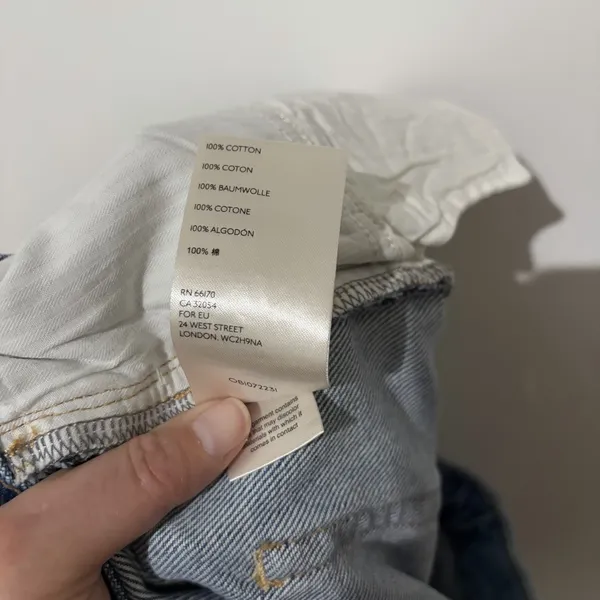 NWT WE THE FREE / FREE PEOPLE Romeo Rolled Cuff Distressed Button Fly Shorts 25 - Image 9