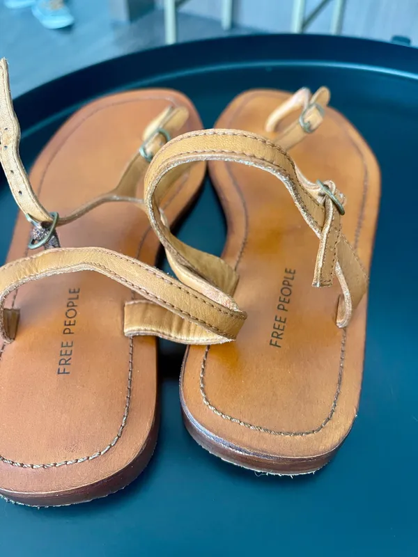 Free People Leather Sandals 8 - Image 7