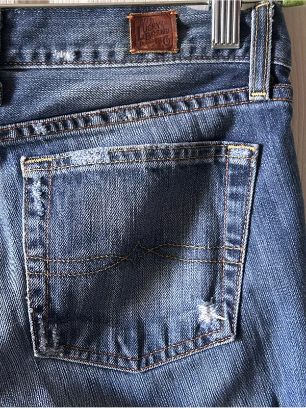 Lucky Brand Vintage Low Rise Cotton Flare Sweet Dream Jeans Sz 6/28 Sweet Dream - Image 8