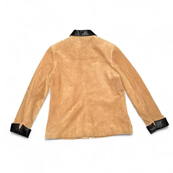 Reed Leather Sportswear Tan Suede Jacket Women’s Size M Genuine Leather - Image 2