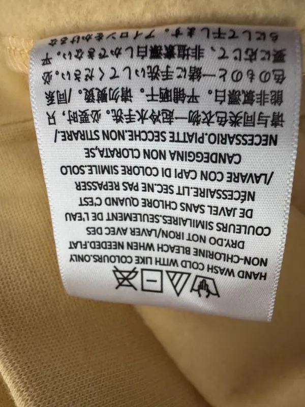 Fear of God Essentials Sweatshirt – Beige Embossed Logo – Size 12 - Image 7