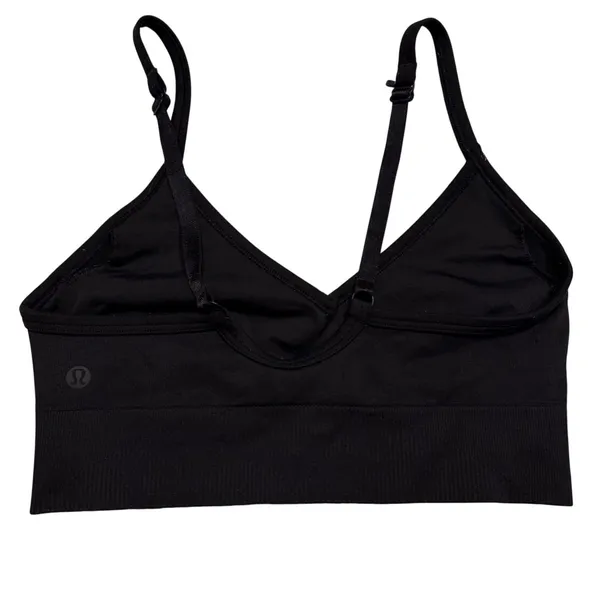 Lululemon Ebb‎ to Street Sports Bra Black Adjustable Racerback Size 4 - Image 4
