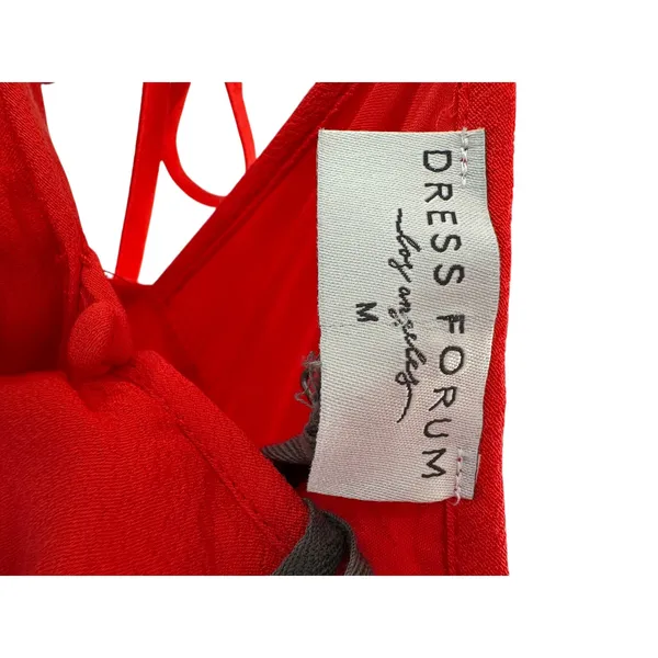 NWT Dress Forum‎ Los Angeles Red Ruffle Mini Dress Party Cocktail Size M - Image 7