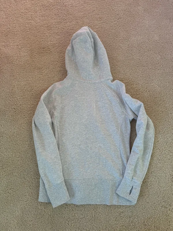 Lululemon Scuba Hoodie Heathered White / Silver - Image 14