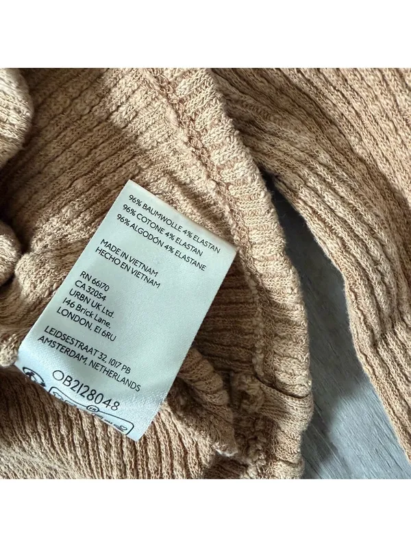 Free People We The Free Indie Cotton Midnight Half Zip Cropped Sweater size xs - Image 8