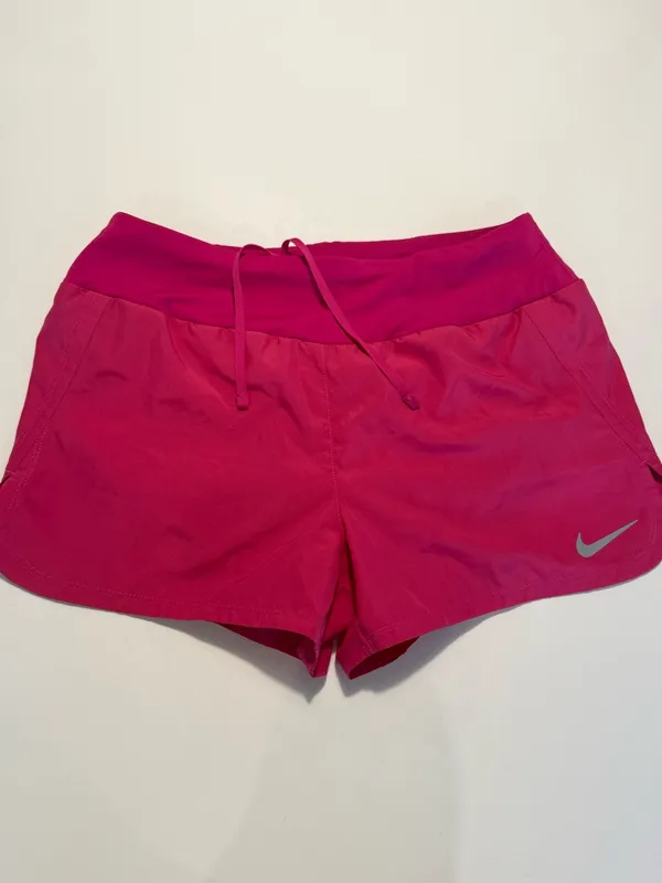 Nike Women's Hot Pink Athletic Shorts with Reflective Swoosh‎ Size S - Image 2