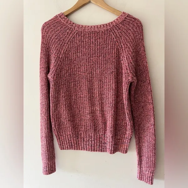 American Eagle‎ Pink and Purple Cotton Sweater - Image 6