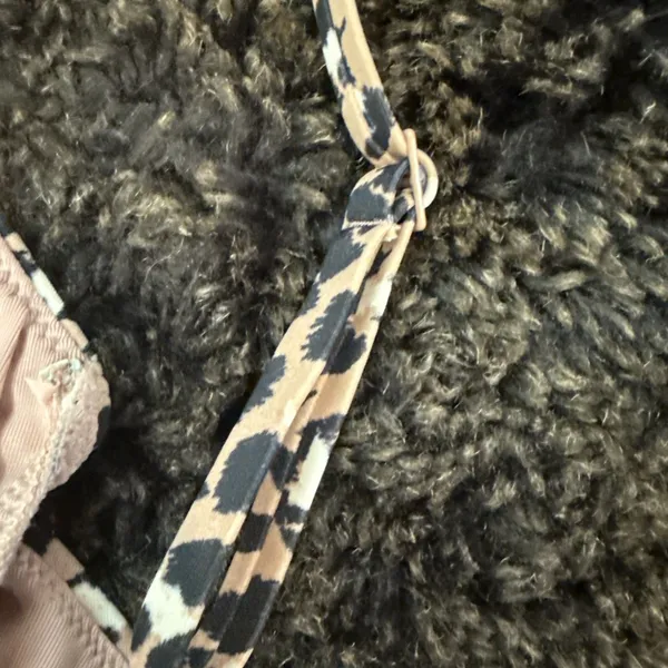 Aerie Wrap One Piece Swimsuit Size Medium Leopard Print - Image 10