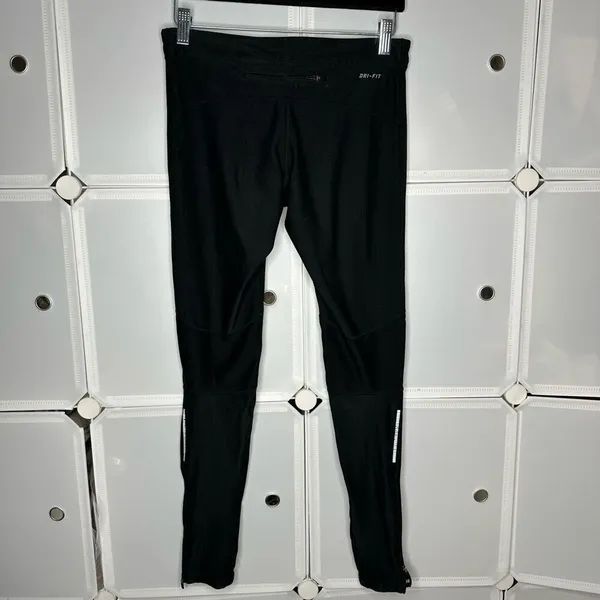 Nike Black Tech 2 Running Long Tights Leggings Size Small - Image 3
