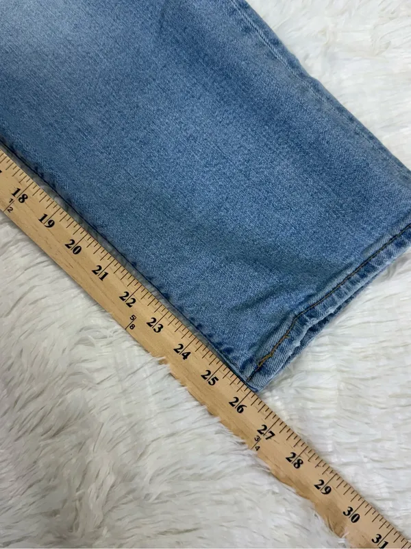 Levi’s Ribcage Straight Ankle Jeans Size 25 Light Wash High Rise - Image 8