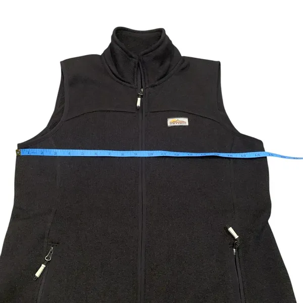 Orvis Sweater Knit Fleece Vest‎ Black S Cabin Cozy Core Gorpcore Coastal Grandpa - Image 6