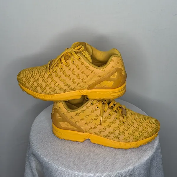 Adidas ZX Women’s Size 6.5 Flux Weave Yellow Sneakers(B73)✨✨ - Image 5