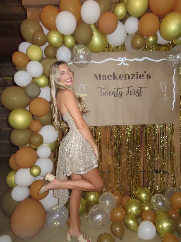 Lucy in the Sky Gold Mini Sequin Dress - Image 4