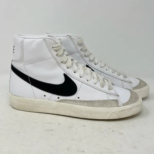 Nike Blazer Mid Womens Size 5.5 Sneakers White Black - Image 5