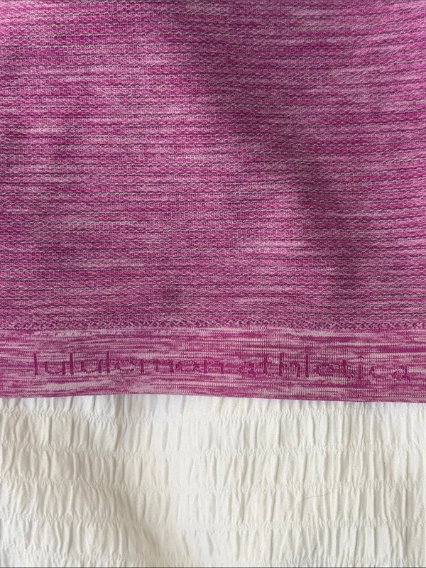 Lululemon Swiftly Tech Short Sleeve Crew Heathered Purple / Magenta Mix Size 6 - Image 8