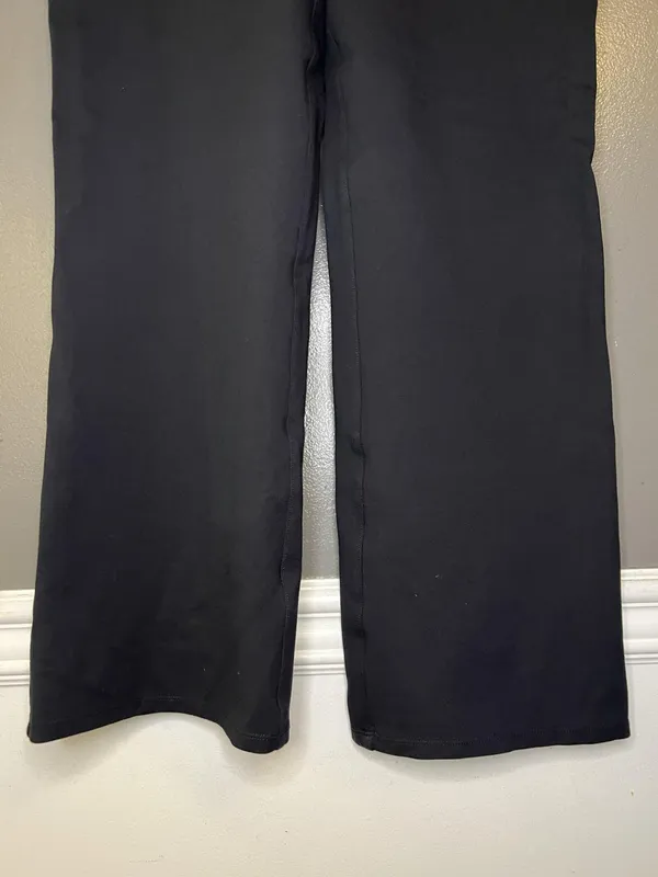Quince Pants Womens Petite Large Navy Ponte Bootcut Pull On Stretch Work Office - Image 3