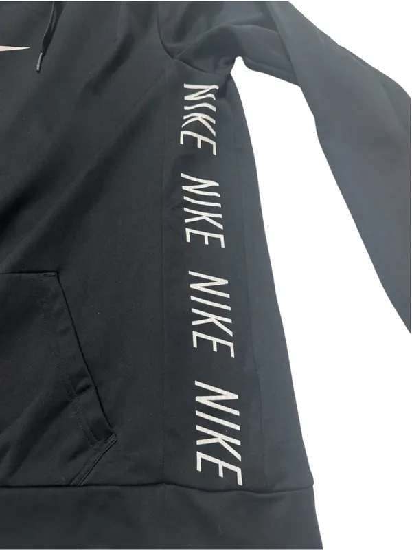 Nike Black Women's Hooded Pullover with Side Logo Tape - Image 5