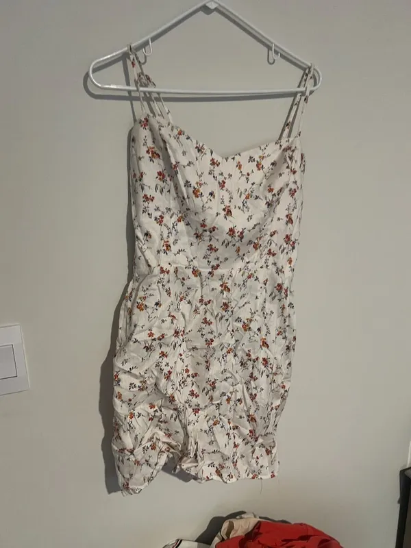 Reformation Roarke Linen Floral Dress in Gabrielle print - Image 7