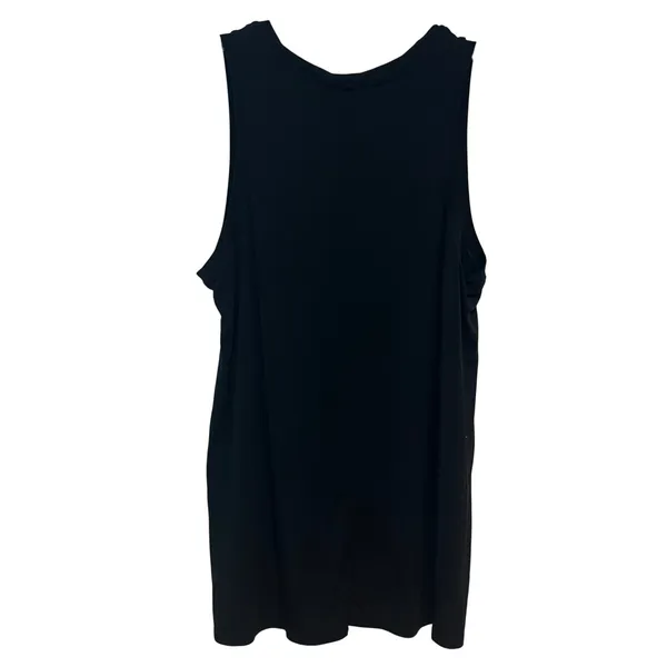 Lululemon‎ Tank Top Sleeveless Black Shirt Modal Silk Side Slit Estimated Medium - Image 2