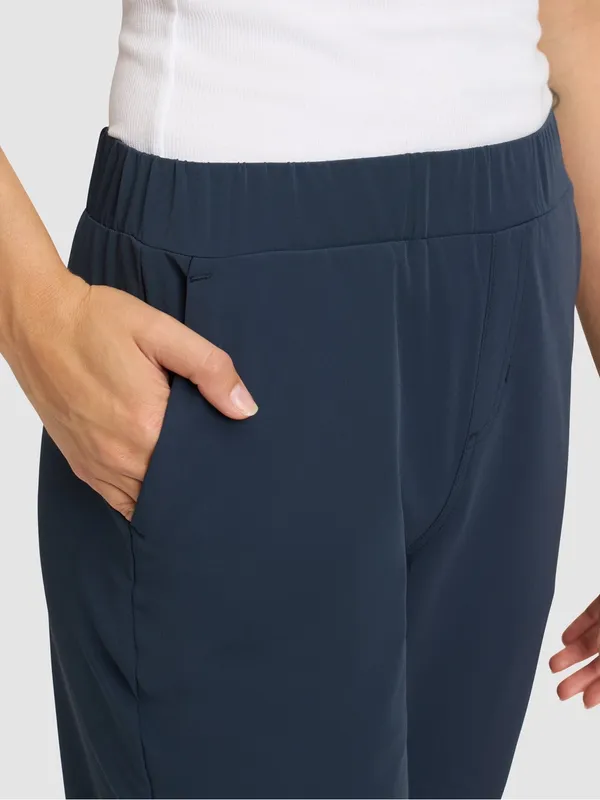 Women’s Cozy Earth Always Cropped Pants Eclipse Navy Blue Size S - Image 5