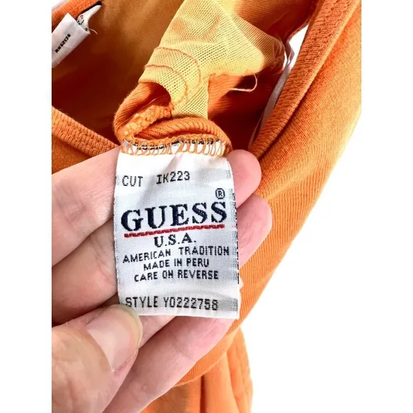 Vintage guess‎ orange dress - Image 7