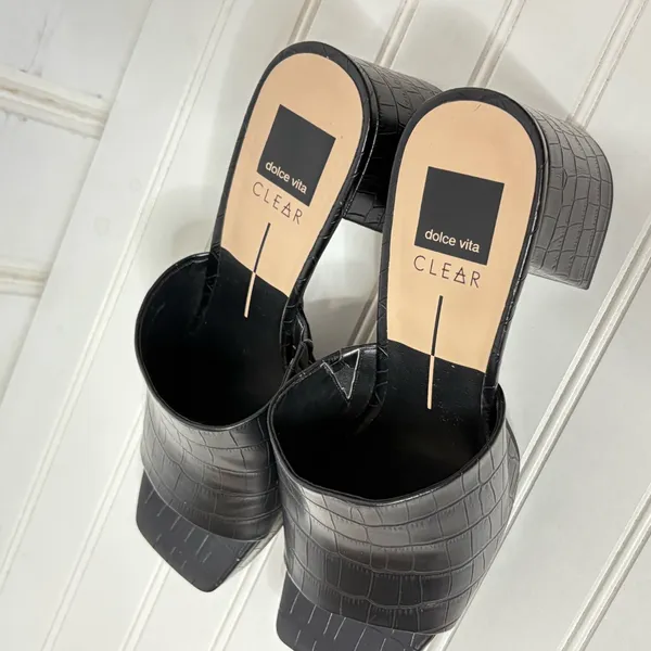 Dolce Vita Women's Marsha Platform Black Slide Sandals 402 - Image 8