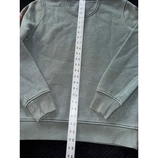 Carhartt‎ Women's Hoodie Relaxed Fit Pullover Fleece Logo Sleeve Workwear Sz M - Image 10