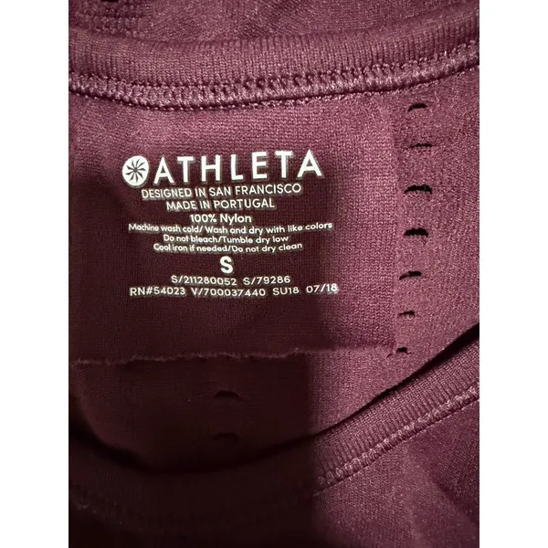 Athleta Foothill Seamless Long Sleeve Fitted Laser Cut Top Women's Size Small - Image 8