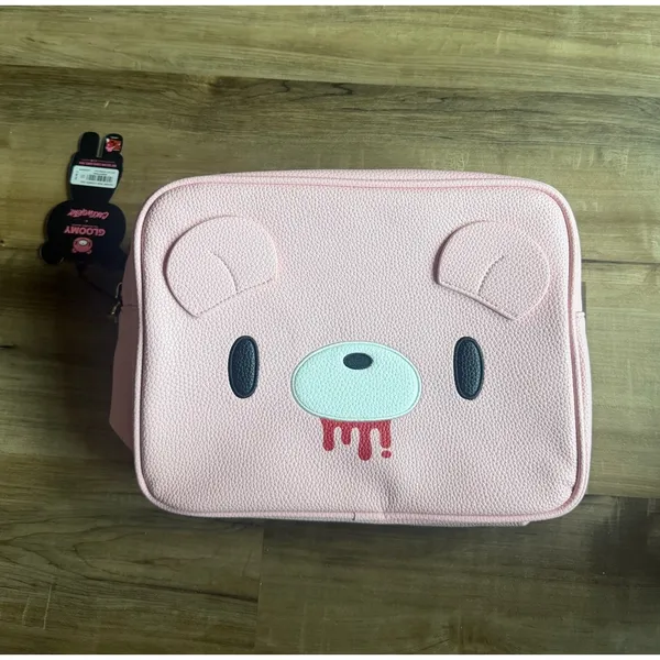 Cakeworthy x Gloomybear Pink Faux Leather Pouch - Image 2